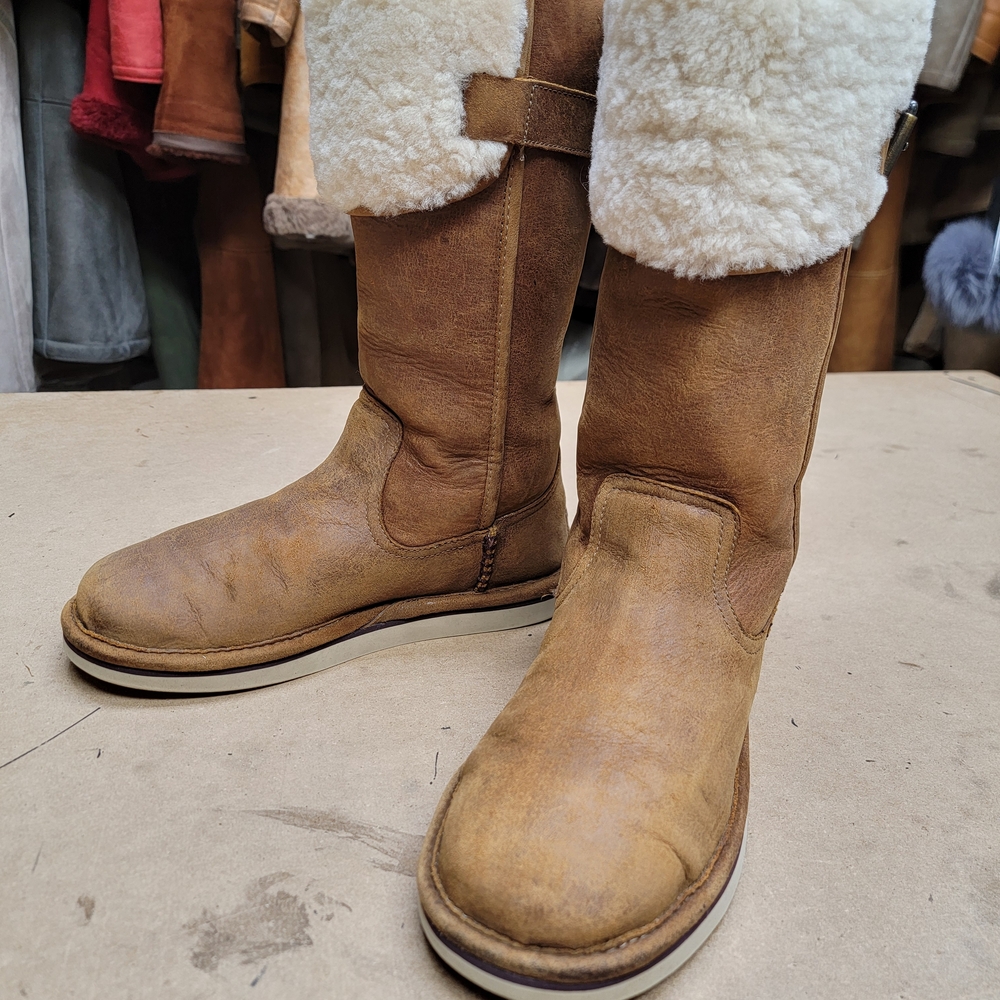 UGG Brown Shearling Lined Boots